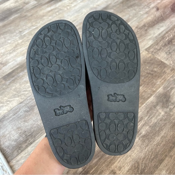Like new! Coach Monogram Slide Sandals - Picture 2 of 4